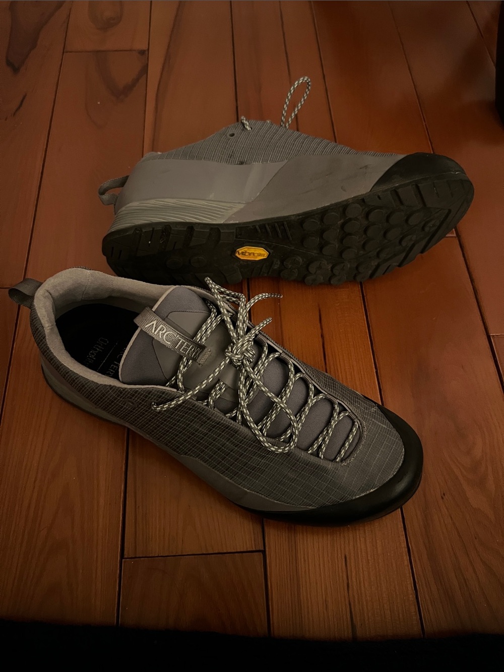 Arc'teryx  Gray Outdoor Approach Sneakers with Black Toe